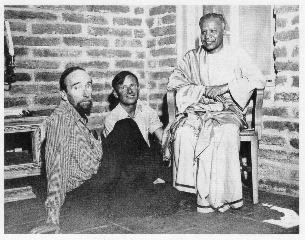 Gerald Heard, Christopher Isherwood, Swami Prabhavananda